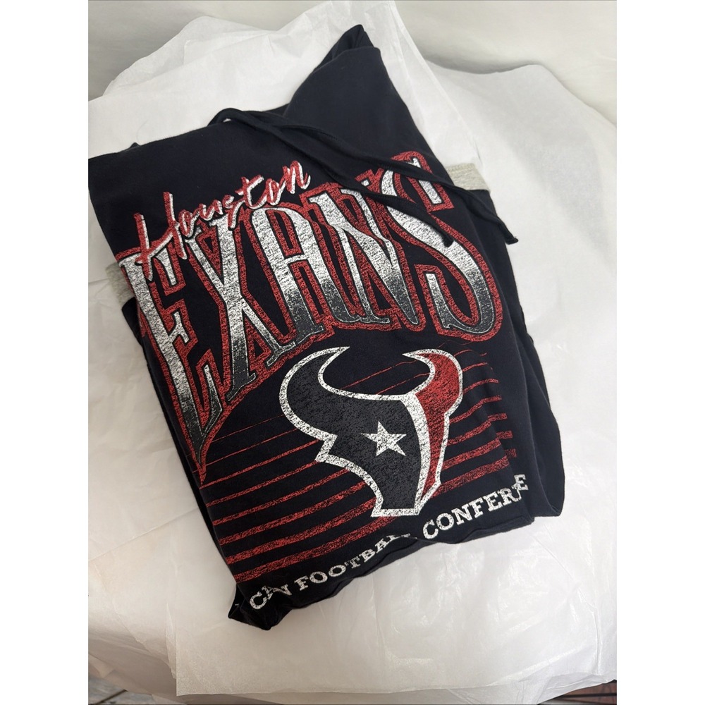 Houston Texans Hoodie Mens Small S NFL Football Cotton Blue Long Sleeve Y2K